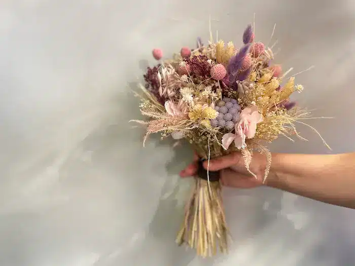 decorar flores secas